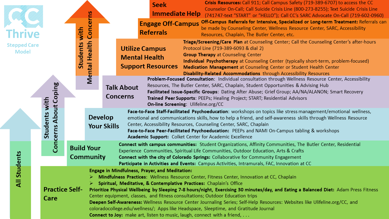 Revised Stepped Care Model Graphic